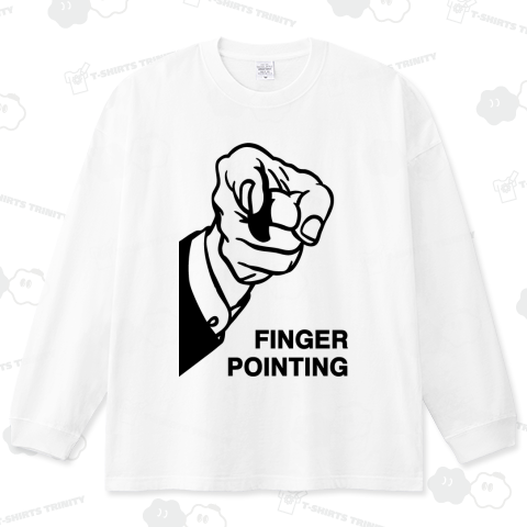 FINGER POINTING /指・手・絵・シンプル・イラスト・音楽・ロック・パンク・コミック・マンガ・漫画・かわいい・カワイイ・可愛い・子供・女性・模様・ロゴ・デザインTシャツ