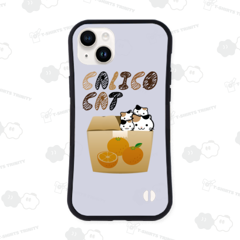 ダンボールの中のCALICO CAT /三毛猫・ネコ・ねこ・ペット・pet・zoo・動物・コミックアート・popart・可愛い・犬・絵・柄・模様・みかん・女性・子供・音楽・文字・ロゴ・デザインTシャツ