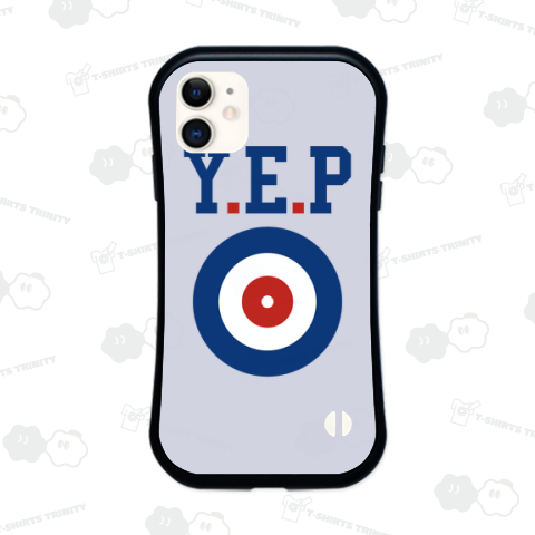 Y.E.P CURLING /カーリング・スポーツ・マーク・カラフル・可愛い・イラスト・絵・音楽・UKロック・パンク・記号・図形・模様・柄・円・女性・子供・アメカジ・文字・ロゴ・デザインTシャツ