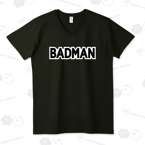 BADMAN /文字・ロゴ・イラスト・シンプル・子供・コミック・ロック・デザインTシャツ