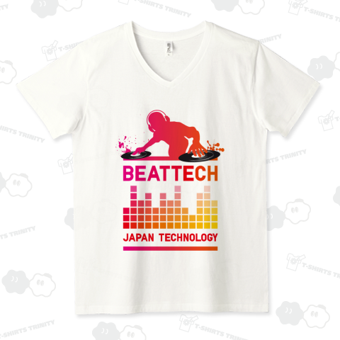 BEATTECH /DJ・音楽・music・ヒップホップ・hiphop・ダンス・ロック・rock・レゲエ・カワイイ・可愛い・イラスト・カラフル・絵・文字・楽器・ロゴ・デザインTシャツ