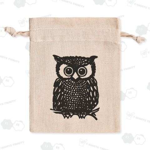 OWL /フクロウ・梟・ミミズク・鳥・動物・アニマル・和風・切り絵・アート・art・絵・ロック・ROCK・パンク・PUNK・カワイイ・可愛い・子供・女性・自然・シンプル・ロゴ・デザインTシャツ