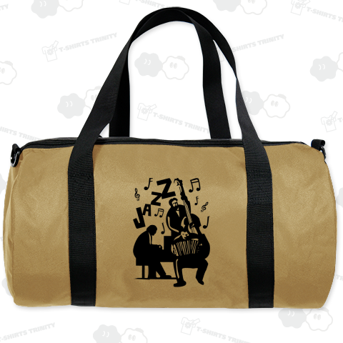 JAZZ /ジャズ・音楽・ピアノ・ロック・カワイイ・可愛い・イラスト・絵・シンプル・ブルース・バンド・ピアノ・ベース・楽器・音符・記号・柄・模様・ロゴ・デザインTシャツ