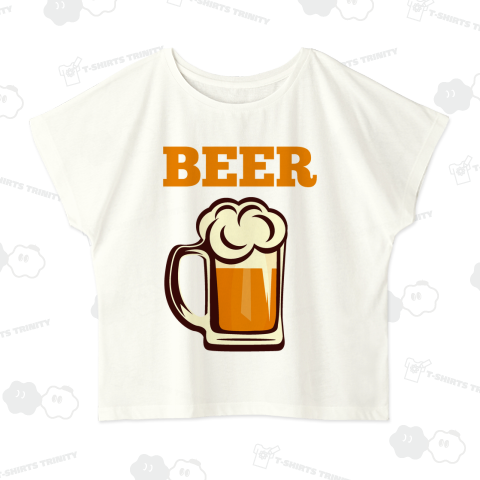 BEER /ビール・ドリンク・イラスト・シンプル・ストリート・フード・レトロ・可愛い・ポップアート・popart・音楽・ロック・パンク・お酒・絵・柄・模様・文字・ロゴ・デザインTシャツ