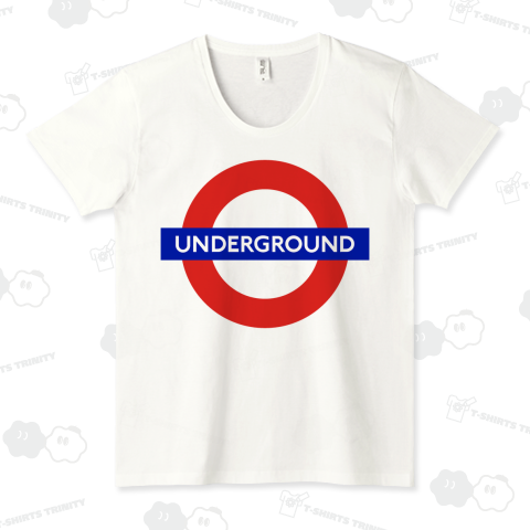 UNDERGROUND /地下鉄・メトロ・ロンドン・UK・モッズ・ターゲットマーク・カラフル・アメカジ・music・音楽・ロック・rock・art・アート・ロゴ・可愛い・デザイン・絵・Tシャツ