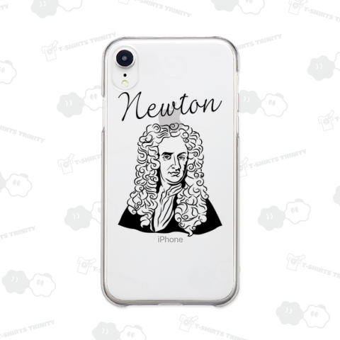 Newton /ニュートン・線・哲学者・イラスト・music・音楽・ロック・rock・パンク・punk・popart・可愛い・人物・絵・文字・筆記体・ロゴ・デザインTシャツ