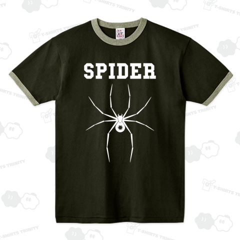 SPIDER /クモ・マーク・ロック・rock・記号・アート・かわいい・カワイイ・可愛い・音楽・キャラクター・刺青・昆虫・絵・動物・アメカジ・アニマル・シンプル・イラスト・デザインTシャツ