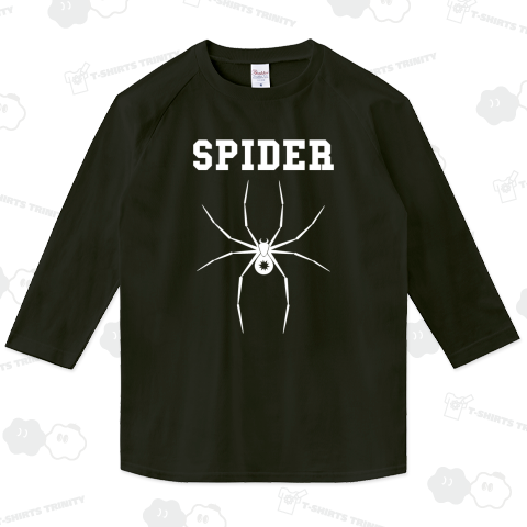 SPIDER /クモ・マーク・ロック・rock・記号・アート・かわいい・カワイイ・可愛い・音楽・キャラクター・刺青・昆虫・絵・動物・アメカジ・アニマル・シンプル・イラスト・デザインTシャツ