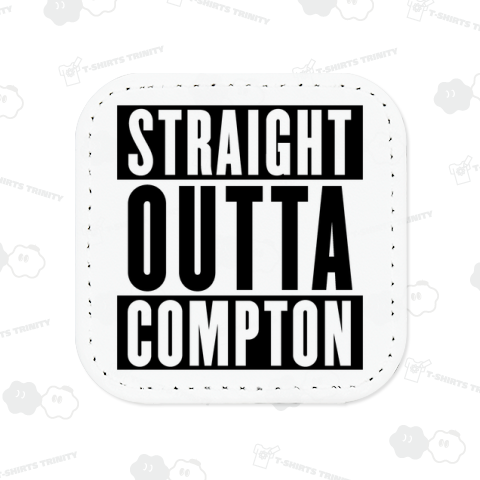 STRAIGHT OUTTA COMPTON -ストレイト・アウタ・コンプトン- ボックスロゴ白枠