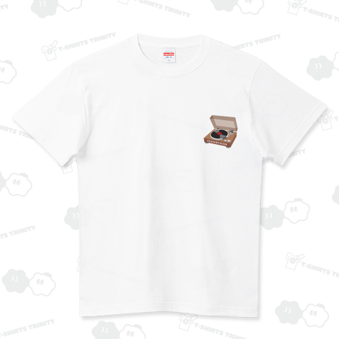 【OP-001】レコードプレイヤー ハイクオリティーTシャツ(5.6オンス)
