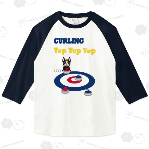 カーリングとじゃまなボストンテリア