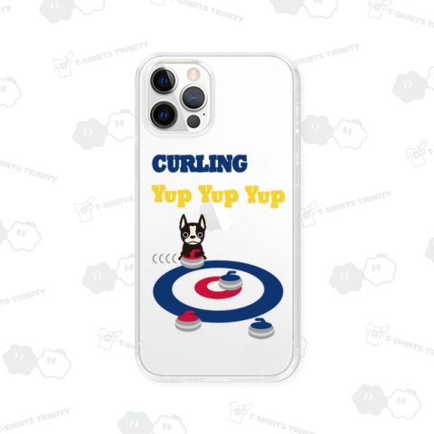 カーリングとじゃまなボストンテリア