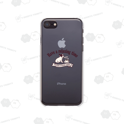 コーヒーとフレンチブルドッグ ※別サイトで、ドラマ「日曜日の夜くらいは」に衣装提供された分と同じデザインです