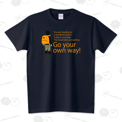 リュック少年(オレンジロゴ)