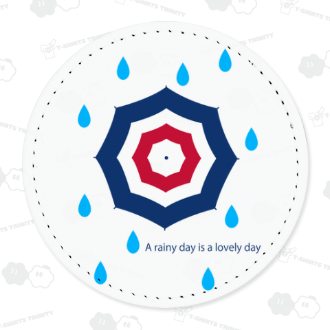 傘と雨粒