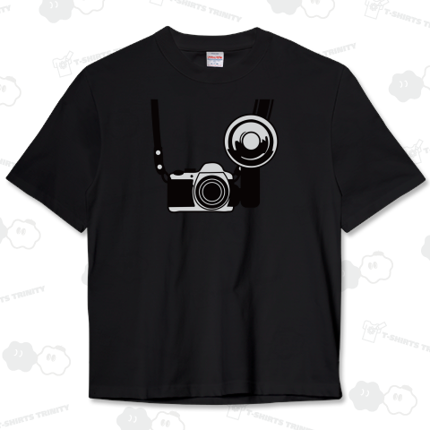 ストロボ付きレトロカメラ