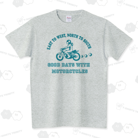 バイク日和 (blue) スタンダードTシャツ(5.6オンス)