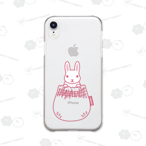 シャーリングポケットから白うさぎ