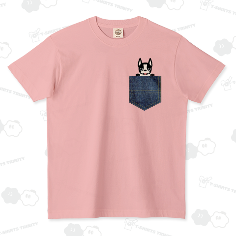 デニムポケットからボストンテリア