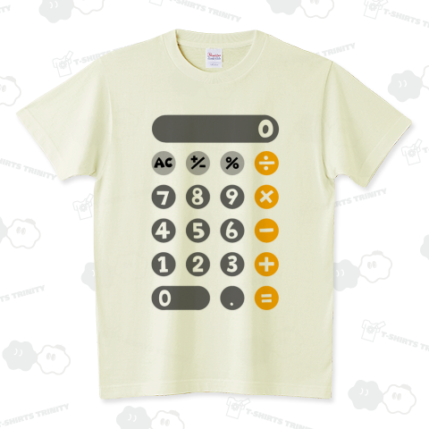 電卓 スタンダードTシャツ(5.6オンス)