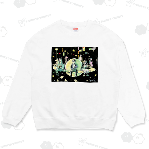 待ち合わせに最適な、駅前の土星