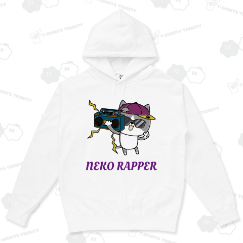 ネコ ラッパー(ハチワレ)