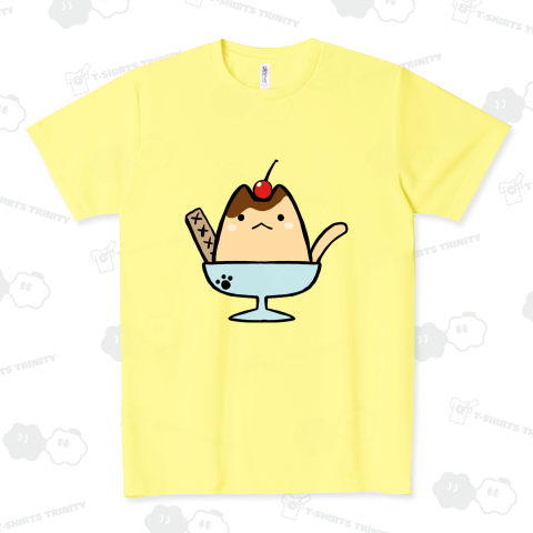 ねこぷりん(フルカラー) ドライTシャツ(4.4オンス)