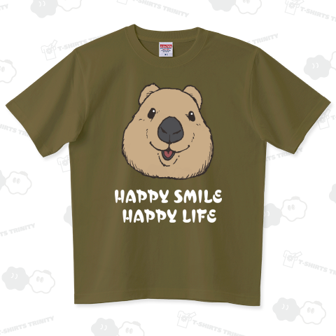 Quokka smile (白文字)
