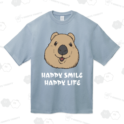 Quokka smile (白文字)