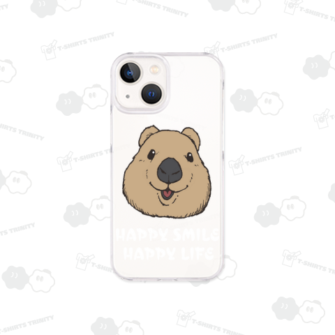 Quokka smile (白文字)