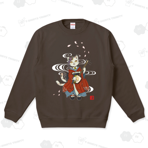 猫又 - 三味線 (白)