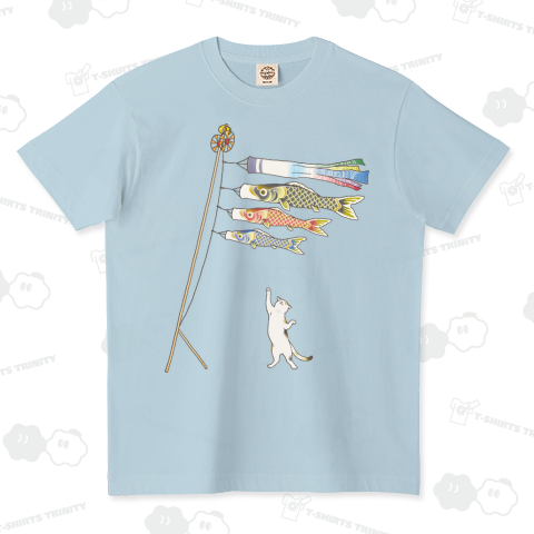 こいのぼりと猫 ( 文字なし )