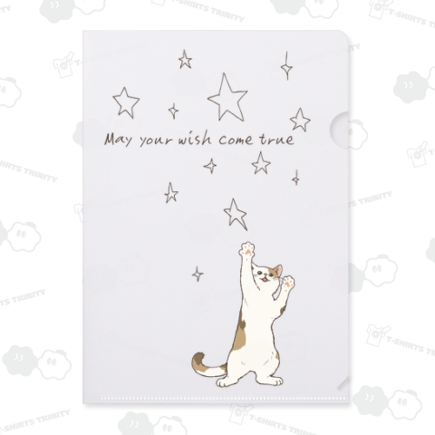 星と猫( 三毛猫 )