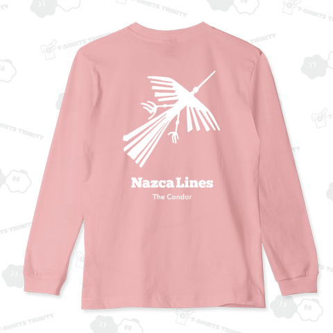 ナスカの地上絵 コンドル 白ヌキ BACK