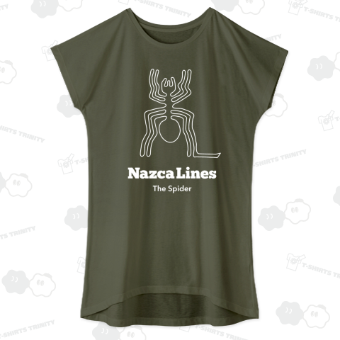 ナスカの地上絵 スパイダー 白ヌキ line