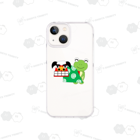 獅子舞とかえるさん