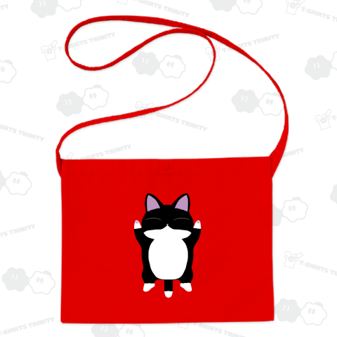 ねこさん・白黒靴下模様。