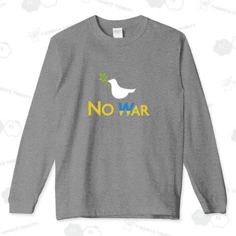 NO WAR (ウクライナ国旗カラー)33 ハト