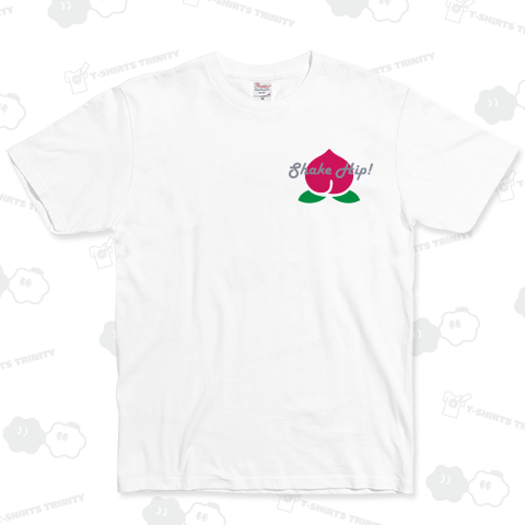 Shake hip! 桃付(尻を振れ!) ネタTシャツ コンパ・ナンパにも?【Zipangu49er】