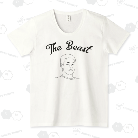 野獣先輩(The Beast) 白黒版 シンプルスケッチTシャツデザイン【Zipangu49er】ビースト 淫夢 ゲイ