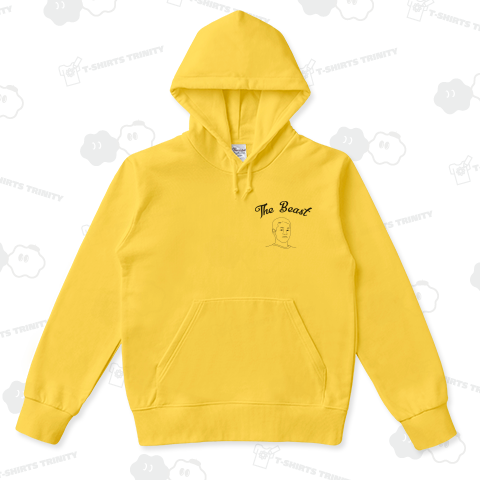 野獣先輩(The Beast) 白黒版 シンプルスケッチTシャツデザイン