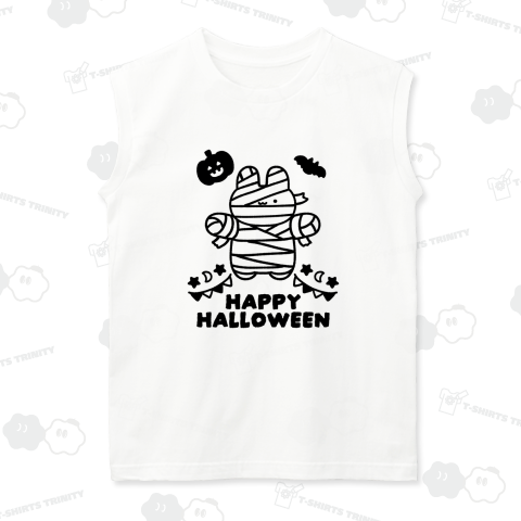 ミイラうさぎ(モノクロ)