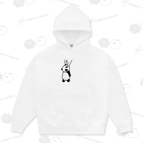 Tシャツに嚙みついたパンダ