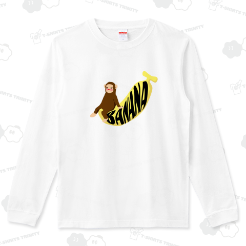 バナナに乗ったサル