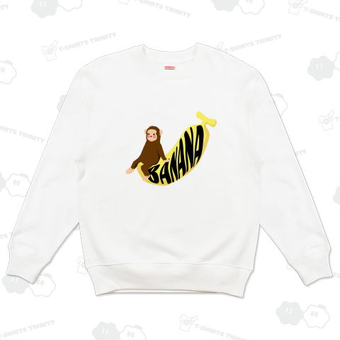 バナナに乗ったサル