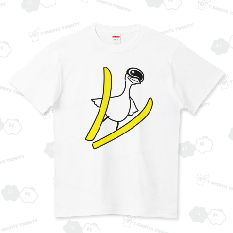 スキージャンプをするアヒル