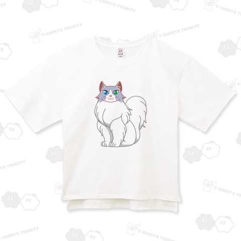 ふわふわ猫(グレー)(文字なし)