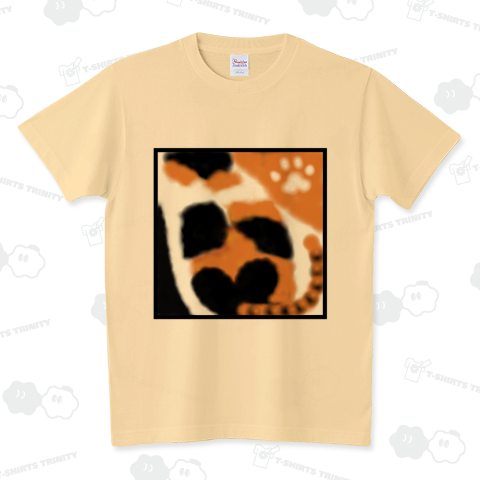 背中で語る猫 スタンダードTシャツ(5.6オンス)