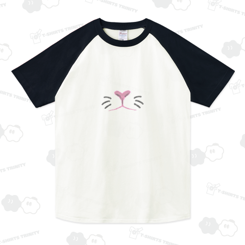 お鼻はん ラグランTシャツ(5.6オンス)