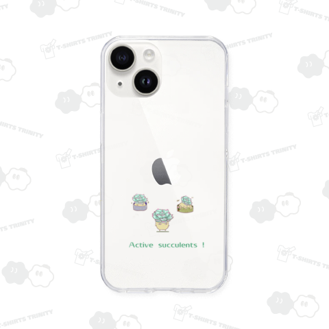 アクティブな多肉植物Tシャツ